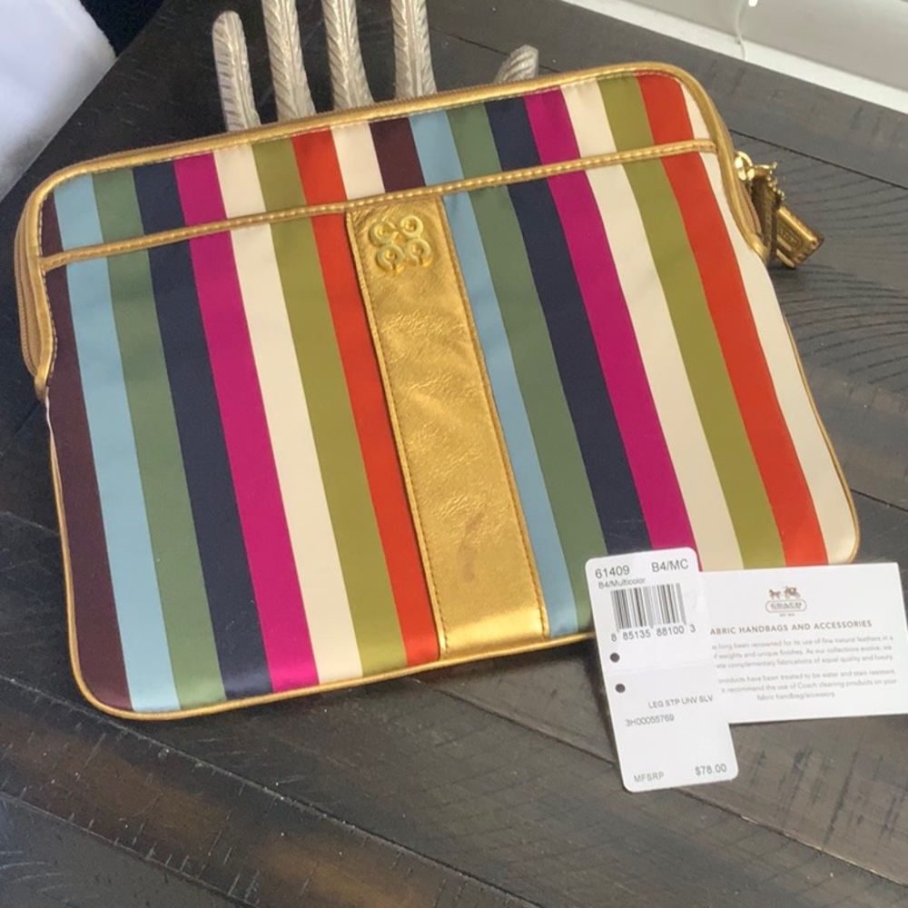 Coach multicolor silk tablet sleeve!